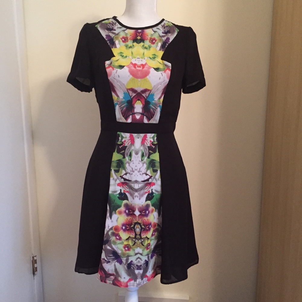 Prabal Gurung for Target black and floral dress